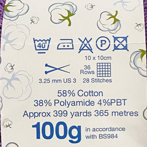 Knitting Kit: Summer Tops for Ladies in Purple Cotton 4 Ply Yarn
