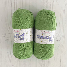Load image into Gallery viewer, Knitting Kit: Summer Tops for Ladies in Green Cotton 4 Ply Yarn
