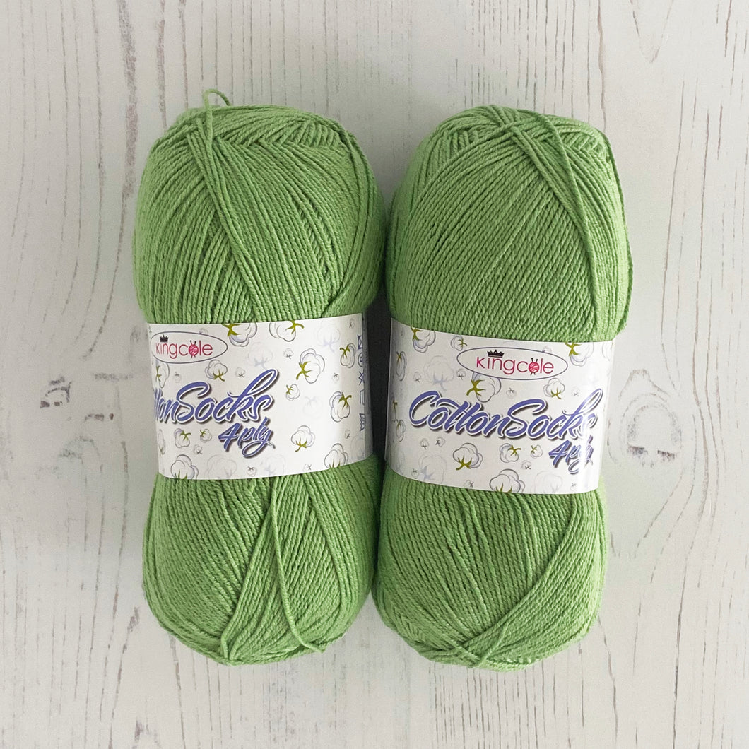 Knitting Kit: Summer Tops for Ladies in Green Cotton 4 Ply Yarn