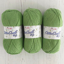 Load image into Gallery viewer, Knitting Kit: Summer Tops for Ladies in Green Cotton 4 Ply Yarn
