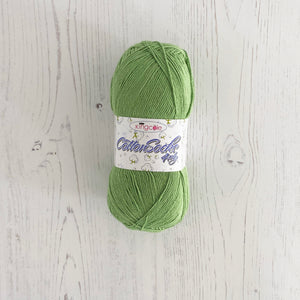 Sock Yarn: Cotton Socks 4 Ply in Green, 100g Ball
