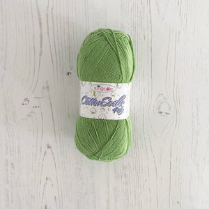Sock Yarn: Cotton Socks 4 Ply in Green, 100g Ball