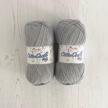 Load image into Gallery viewer, Knitting Kit: Summer Tops for Ladies in Silver Cotton 4 Ply Yarn
