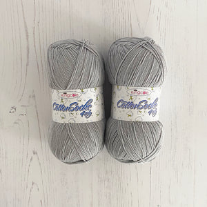 Knitting Kit: Summer Tops for Ladies in Silver Cotton 4 Ply Yarn