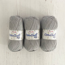 Load image into Gallery viewer, Knitting Kit: Summer Tops for Ladies in Silver Cotton 4 Ply Yarn
