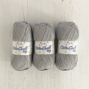 Knitting Kit: Summer Tops for Ladies in Silver Cotton 4 Ply Yarn
