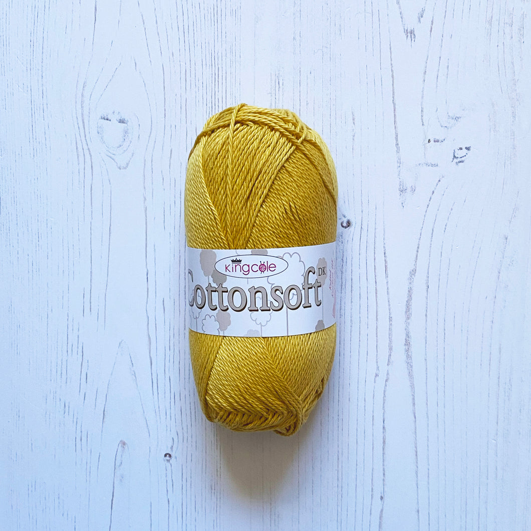 DK Yarn: Cottonsoft, Antique Gold, 100g