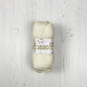 DK Yarn: Cottonsoft, Ecru, 100g