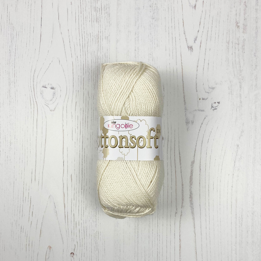DK Yarn: Cottonsoft, Ecru, 100g