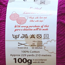 Load image into Gallery viewer, DK Yarn: Cottonsoft, Magenta, 100g
