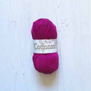 DK Yarn: Cottonsoft, Magenta, 100g
