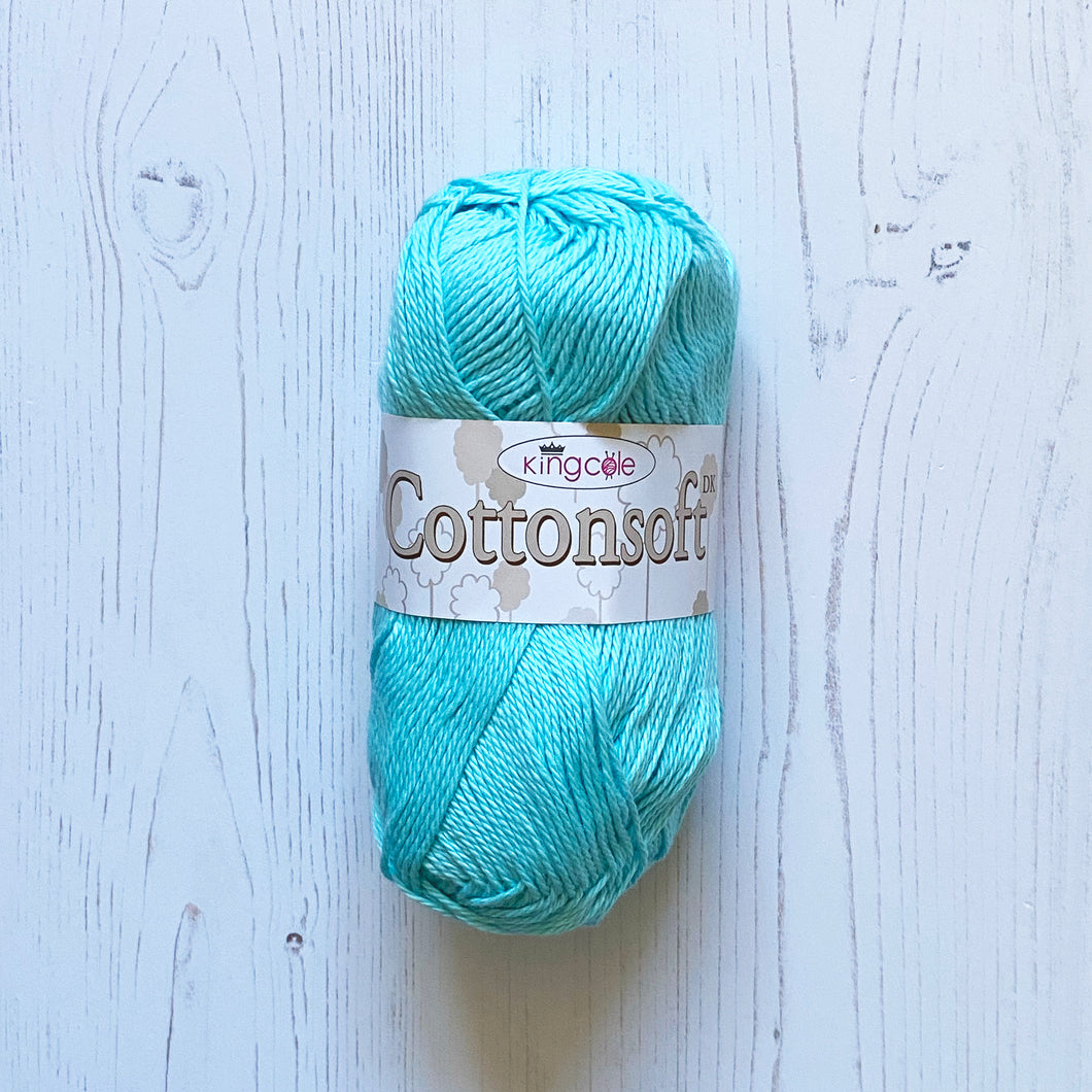 DK Yarn: Cottonsoft, Mint, 100g