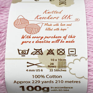 DK Yarn: Cottonsoft, Rose Pink, 100g