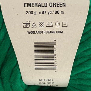 Super Chunky Yarn: Crazy Sexy Wool in Emerald Green, 200g