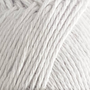 Knitting Kit: Recycled Dish Cloth Cotton, White, 100g Ball with Free Pattern and Aluminium Needles