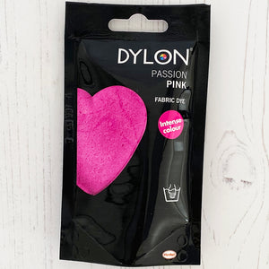 Dylon Fabric Hand Dye, 50g Sachet, Passion Pink