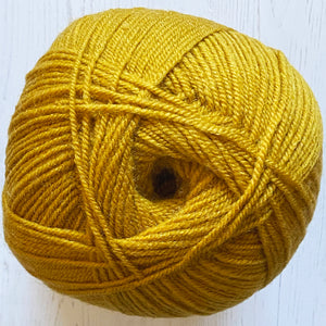 Aran Yarn: Antique Gold Fashion Aran with Wool, 400g