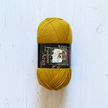 Load image into Gallery viewer, Aran Yarn: Antique Gold Fashion Aran with Wool, 400g
