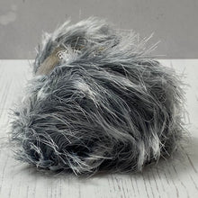 Load image into Gallery viewer, Yarn: Grey Faux Fur Yarn, 100g
