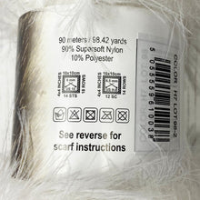 Load image into Gallery viewer, Yarn: White Faux Fur Yarn, 100g
