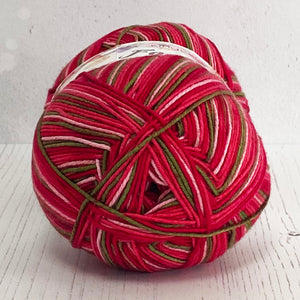 Sock Yarn: Footsie 4 Ply in Strawberry, 100g Ball