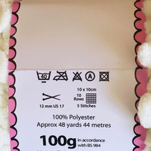 Load image into Gallery viewer, Chunky Yarn: Funny Yummy, Cream, 100g
