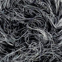 Load image into Gallery viewer, Yarn: Black Faux Fur Yarn, Badger, 100g
