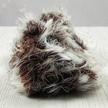 Load image into Gallery viewer, Yarn: Brown Faux Fur Yarn, Beaver, 100g
