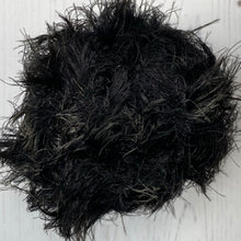 Load image into Gallery viewer, Yarn: Black Luxury Faux Fur Yarn, 100g
