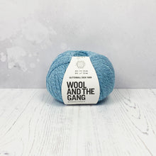 Load image into Gallery viewer, Sock Yarn: Wool and the Gang Glitterball Sock Yarn in Boogie Blue, 100g Ball
