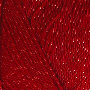 DK Yarn: Flame Red Glitz, 100g