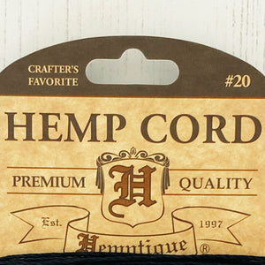 Hemptique 100% Hemp Cord, 4 x 9.1m, 1mm wide. Colour: Autumn Nights