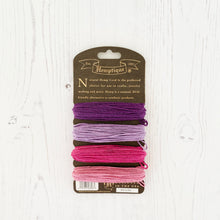 Load image into Gallery viewer, Hemptique 100% Hemp Cord, 4 x 9.1m, 1mm wide. Colour: Berry Bar

