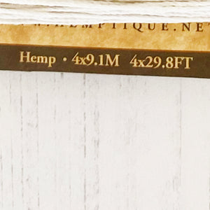 Hemptique 100% Hemp Cord, 4 x 9.1m, 1mm wide. Colour: Coral Reef
