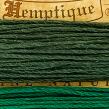 Load image into Gallery viewer, Hemptique 100% Hemp Cord, 4 x 9.1m, 1mm wide. Colour: Emerald
