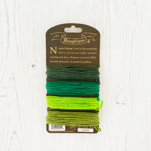 Load image into Gallery viewer, Hemptique 100% Hemp Cord, 4 x 9.1m, 1mm wide. Colour: Emerald
