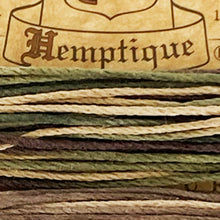 Load image into Gallery viewer, Hemptique 100% Hemp Cord, 4 x 9.1m, 1mm wide. Colour: Variegated Festival
