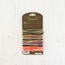 Load image into Gallery viewer, Hemptique 100% Hemp Cord, 4 x 9.1m, 1mm wide. Colour: Variegated Festival
