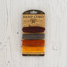Load image into Gallery viewer, Hemptique 100% Hemp Cord, 4 x 9.1m, 1mm wide. Colour: Harvest
