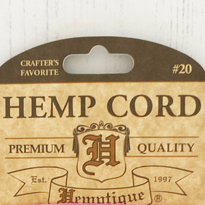 Hemptique 100% Hemp Cord, 4 x 9.1m, 1mm wide. Colour: Razzle Dazzle