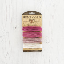 Load image into Gallery viewer, Hemptique 100% Hemp Cord, 4 x 9.1m, 1mm wide. Colour: Ruby
