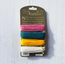Load image into Gallery viewer, Hemptique 100% Hemp Cord, 4 x 9.1m, 1mm wide. Colour: Spring
