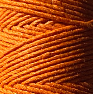 Hemptique 100% Hemp Cord: Orange, 5 or 10m Lengths, 1mm wide