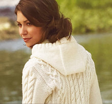 Load image into Gallery viewer, Knitting Pattern: Aran Hooded Jacket for Ladies

