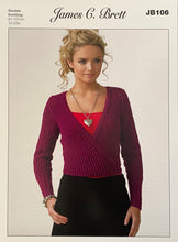 Load image into Gallery viewer, Knitting Pattern: Ladies Crossover Lace Cardigan in DK Yarn

