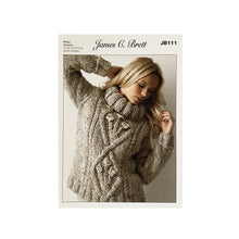 Load image into Gallery viewer, Knitting Pattern: Ladies Cable Jumper in Mega Chunky Yarn
