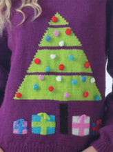 Load image into Gallery viewer, Knitting Pattern: Adult Sweater with Christmas Tree
