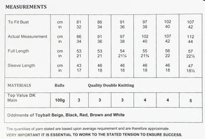 Knitting Pattern: Adult Christmas Sweater with Rudolph