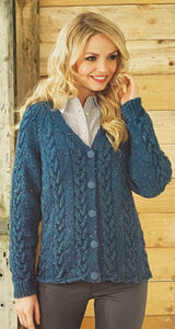 Knitting Pattern: Adult Aran Cardigans