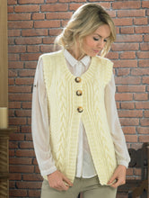 Load image into Gallery viewer, Knitting Pattern: Ladies Aran Waistcoat
